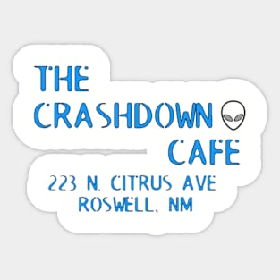 The crashdown cafe Roswell Sticker